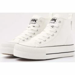 British Knights KAYA MID FEMMES BASKETS MONTANTE Couleur Blanc -Pas Cher British Knights Magasin 20740358 500 C