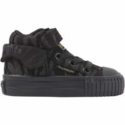 British Knights ROCO PETITES FILLES HAUT-DESSUS SNEAKER Couleur Noir