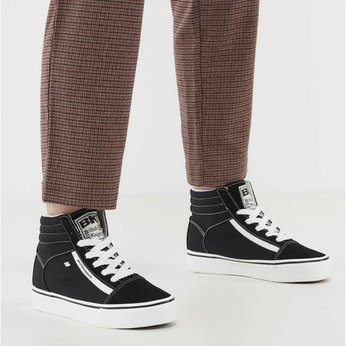 British Knights MACK MID PLATFORM FEMMES BASKETS MONTANTE Couleur Noir 4 British Knights MACK MID PLATFORM FEMMES BASKETS MONTANTE Couleur Noir – Image 2