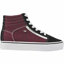 British Knights MACK MID PLATFORM FEMMES BASKETS MONTANTE Couleur Rouge
