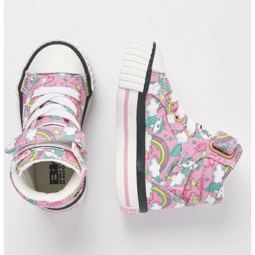 British Knights DEE PETITES FILLES HAUT-DESSUS SNEAKER Couleur Rose 4 British Knights DEE PETITES FILLES HAUT-DESSUS SNEAKER Couleur Rose – Image 2