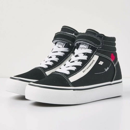 British Knights MACK MID PLATFORM FILLES BASKETS MONTANTE Couleur Noir 5 British Knights MACK MID PLATFORM FILLES BASKETS MONTANTE Couleur Noir – Image 3