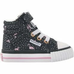 British Knights DEE PETITES FILLES HAUT-DESSUS SNEAKER Couleur Noir