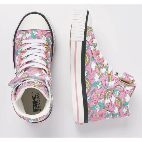 British Knights DEE FILLES BASKETS MONTANTE Couleur Rose 4 British Knights DEE FILLES BASKETS MONTANTE Couleur Rose – Image 2