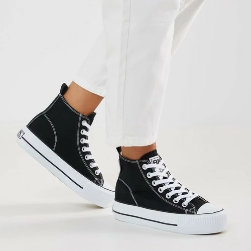 British Knights KAYA MID FEMMES BASKETS MONTANTE Couleur Noir 4 British Knights KAYA MID FEMMES BASKETS MONTANTE Couleur Noir – Image 2