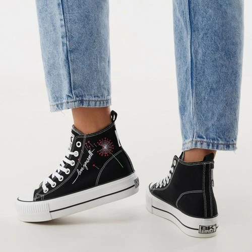 British Knights KAYA MID FEMMES BASKETS MONTANTE Couleur Noir 4 British Knights KAYA MID FEMMES BASKETS MONTANTE Couleur Noir – Image 2